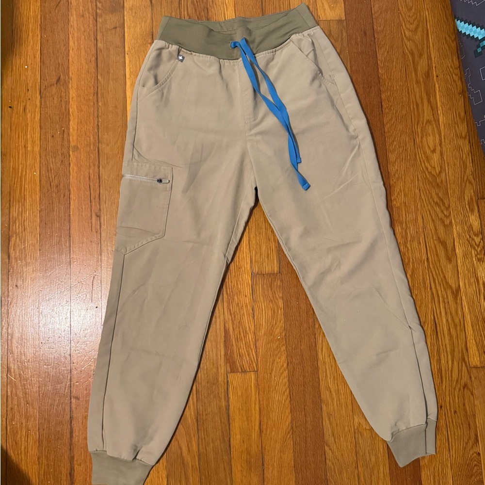Figs Tan Technical Joggers